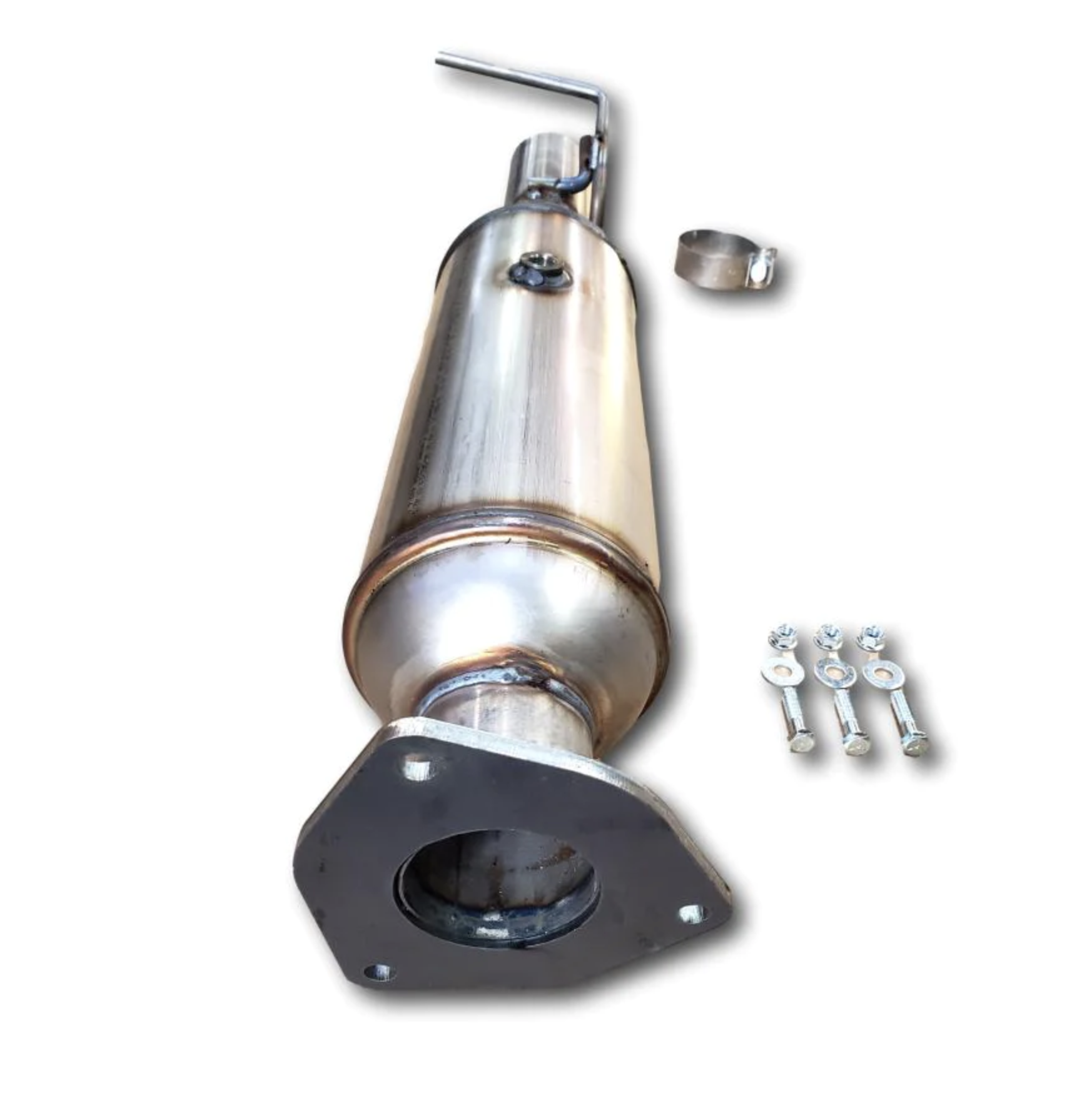 What type of construction does this catalytic converter use?